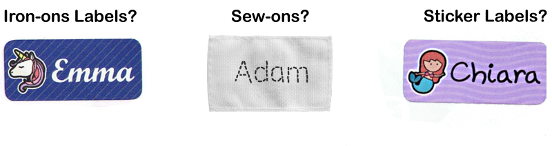 Name Badges for Clothes, Nursery School (Pack of 50) - Adhesive and Machine  Washable : : Office Products